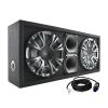 Audiopipe Dual 8" Subwoofer Enclosure - 500W Max