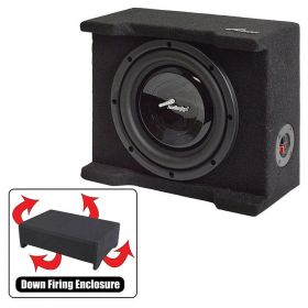 Audiopipe Single 8" Shallow Downfire Sealed Enclosure with sub