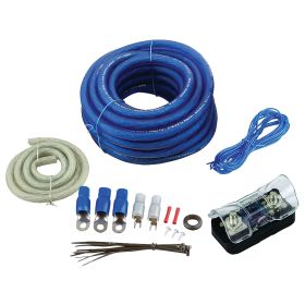 Amplifier wiring kit 4ga;bullzaudio;blue/gold edition; box