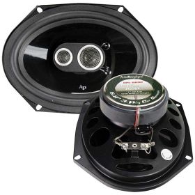 Audiopipe 6x8 3-Way Car Speakers