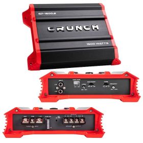 Crunch Ground Pounder 2 X 325 @ 4 Ohms 2 X 750 @ 2 Ohms 1 X 1500 Watts @ 4 Ohms Bridged