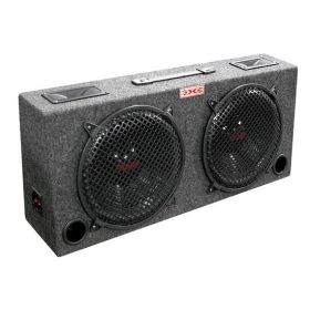 Woofer box dual 10" xxx 2-way loaded angle style; 300watts