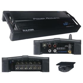 Power Acoustik Compact 5 Channel Amplifier with Built-in DSP 1200W RMS/2500W MAX