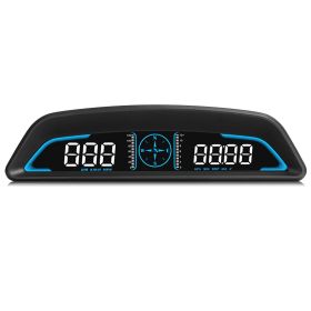 Universal Car HUD GPS Head up Display Speedometer Odometer with Acceleration Time Compass Altitude Driving Distance Over Speed Alarm HD LED Display fo