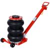 3T Triple Bag Air Jack ,Pneumatic Jack 3 bag ,lifting 16in capacity 6600lbs,easy-collapsing Terrain,Red color