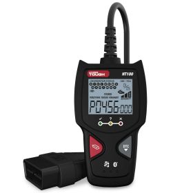 Hyper Tough HT100 Code Reader, 1996 & Newer OBD2 Vehicles, Free Fix & Part Recommendations