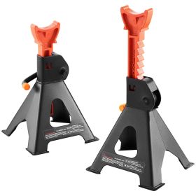 BENTISM Jack Stand 3T (6,000 lbs) Capacity Steel Adjustable Low Profile Auto Car Jack Stands for SUV MPV Sedan 1 Pair