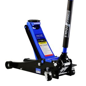 2.5 Ton Low Profile Floor Jack, Steel Racing Floor Jack with Dual Pistons Quick Lift Pump, Hydraulic floor jack Lifting range 3.5"-19.5"