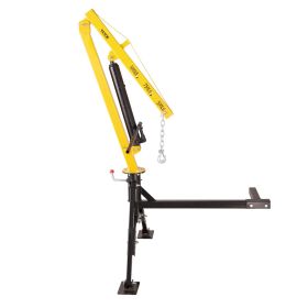 VEVOR Hydraulic Pickup Truck Crane, 1000 lbs Capacity, 360° Swivel, Hitch Mounted Crane with Three Boom Capacities of 500 lbs, 750 lbs & 1000 lbs