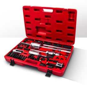 Auto Truck Diesel Injector Extractor Slide Hammer Puller Adapter Tool Kit 40PCS Diesel Injector Extractor Nozzle Remover Puller Tool