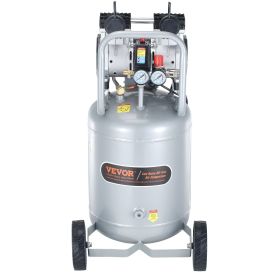 VEVOR 13 Gallon Air Compressor, 2HP 4.6 SCFM@90PSI Oil Free Air Compressor Tank with 125PSI Max Pressure, 66dB Ultra Quiet Compressor for Tire Inflati