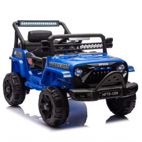 12V Kids Ride On Electric Truck Car W/Parents Control,2WD,Four-wheel suspension,Early education function,Adjustable volume,USB,MP3,Bluetooth