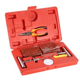 Universal heavy-duty tire repair kit | 58 piece set | Fixed perforations and plug surfaces | Perfect for cars, trucks, motorcycles, ATVs, jeeps