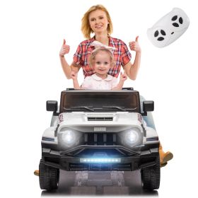 24V Ride On Car for Kids Battery Powered Ride On 4WD Toys with Remote Control,Parents Can Assist in Driving,Music and Lights,Five-Point Safety Belt