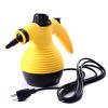 Handheld Pressurized Steam Cleaner with 9-Piece Accessory Set, Multifunctional Steam Cleaning for Car, Home, Bedroom, Chemical-Free, Yellow