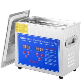 VEVOR Ultrasonic Cleaner with Digital Timer & Heater, Professional Ultra Sonic Jewelry Cleaner