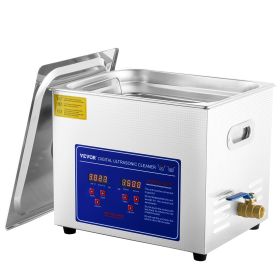 VEVOR Professional Ultrasonic Cleaner 10L/2.5 Gal, Easy to Use with Digital Timer & Heater