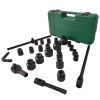 3/4" Drive Impact Socket Set, 26 Piece Cr-V Chrome Vanadium Steel Standard Metric Sizes(21-50mmm), 6-Point Sockets, with a Storage Cage