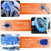 26Pcs Car Detailing Brush Kit Exterior Interior Car Cleaning Set Drill Brush Set Car Buffing Sponge Pads Kit for Cleaning Automobile Interior Exterior