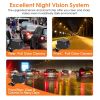 4K Car DVR 12in Dash Cam Camcorder Camera Recorder with 170¬∞ Angle Loop Recording Motion Detection Night Vision Voice Control APP Control G-sensor