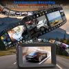 1080P Dual Dash Cam 3in Screen Vehicle Driving Recorder with Front Rear Camera G-Sensor Motion Detection Parking Monitor Night Vision Loop Recording 3