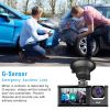 3 Channel Car DVR Dash Cam Video Recorder 1080P Front Inside Rear Camera G-Sensor Night Vision Parking Monitor Driving Vehicle Recorder