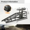 2 Pack Hydraulic Car Ramps 5T 11000lbs Low Profile Car Lift Service Ramps Truck Trailer Garage,Height Hydraulic Vehicle Ramps (Gray)