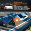 4K Car DVR 12in Dash Cam Camcorder Camera Recorder with 170¬∞ Angle Loop Recording Motion Detection Night Vision Voice Control APP Control G-sensor