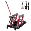 Hydraulic Motorcycle Lift Jack, 1500 LBS Capacity Foot-Operated Motorcycle Lift Table, ATV Scissor Lift Jack with 4.5" - 15" Lifting Range, Portable M