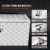 VEVOR Underbody Truck Box, 36"√ó17"√ó18" Pickup Storage Box, Heavy Duty Aluminum Diamond Plate Tool Box with Lock and Keys, Waterproof Trailer Storage