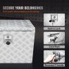 VEVOR Underbody Truck Box, 24"√ó17"√ó18" Pickup Storage Box, Heavy Duty Aluminum Diamond Plate Tool Box with Lock and Keys, Waterproof Trailer Storage