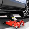 Floor Jack, 4 Ton Low Profile Floor Jack, Heavy-Duty Steel Racing Floor Jack with dual Piston Quick Lift Pump, Floor Jack Lifting Range 4"-21"