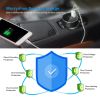 Universal 15W/3.1A Dual USB Car Charger Adapter Aluminum Alloy Fast Car Charging Adapter for iPhone XR XS Tablet PC