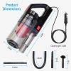 Handheld Car Vacuum Cleaner 120W 7000PA DC 12-14V Car Auto Home Duster Wet Dry Powerful Suction with Accessory Kit