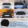 Magnetic Car Windshield Cover Front Rear Car Windshield Protector against Snow Sun Dirt Leaves Fit for All Cars Oxford Fabric Waterproof Heat-Resistan