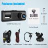 Dash Cam - Dashboard Cam Built-in Ultra Wide Angle Lens WiFi Dashboard Camera Video Recorder Car Driving Recorder Night Vision Car Dashcam Car DVR Cyc