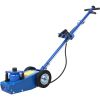 22 Ton Hydraulic Floor Jack Air-Operated Axle Bottle Jack with (4) Extension Saddle Set Built-in Wheels, Blue