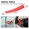 Stainless steel long distance car emergency key hook tool Triangle handle yellow warping plate 25-piece wedge airbag wrench combination tool