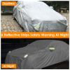 193x71x59in PEVA Full Car Cover Dustproof UV Protection Automotive Cover Outdoor Universal Car Cover Reflective Strips For Sedans Up To 191in