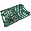 61-Piece Mechanics Tool Set, 1/2" & 1/4" Socket Tool Set - Including Ratchet Set Metric Drive Socket Wrenches Set, for Auto Repair Machine Repair