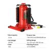 Air Hydraulic Bottle Jack, 12 Ton All Welded Bottle Jack, 10.2-20.1 inch Lifting Range, with 2-Section Long Handle, for Car, Pickup Truck, Truck, RV,