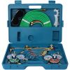 Oxygen Acetylene Welder Tool Kit w/4 Nozzles Cutting Torch 15' Hose Gauge Regulators