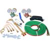 Oxygen Acetylene Welder Tool Kit w/4 Nozzles Cutting Torch 15' Hose Gauge Regulators