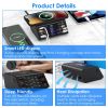 100W USB Charging Station 8 Ports Charging Station Hub PD 27W Quick Charger Wireless Charging Station Fit for iPhone 14 13 12 11 iPad Samsung