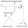 Multi-functional repair parts bracketslot hook taking tooltow hook extension tool camping lamp repair lamp bracketbrake caliper hookfifth wheel pin pu