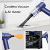 8000Pa Wireless Car Vacuum Cleaner; Cordless Handheld Auto Vacuum Home Car Dual Use Mini Vacuum Cleaner With Built-in Battrery