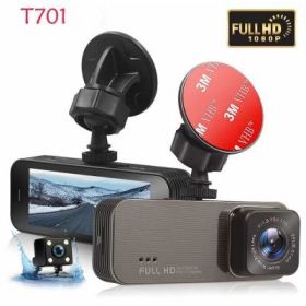 T701 Full 1080P Dash Cam DVR Dash Camera Car Video Recorder DVR Camera Dashcam 140¬∞ Wide Angle Loop Recording Night Vision G-Sensor built in 32GB (Color: Black)