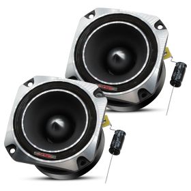 5 Core 3.5" Super Tweeter 2Pack ‚Ä¢ 300W RMS 1000W PMPO Combined ‚Ä¢ 4 OHM ‚Ä¢ Titanium Bullet w 1 inch Voice Coil ‚Ä¢ 106 dB Sensitivity ‚Ä¢ Easy to (colour: TW BLT 150 CH PAIR)