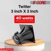 5 Core Tweeter 3.25" x 3.25" ‚ 40W Max Component Square Driver ‚ Piezo Horn Element Super Replacement DJ Tweeters ‚ for Smooth Extended Frequency