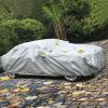 Full Coverage Car Cover Waterproof UV Protection Automotive Cover Outdoor Universal Car Cover with Reflective Strips Installation Straps Buckle